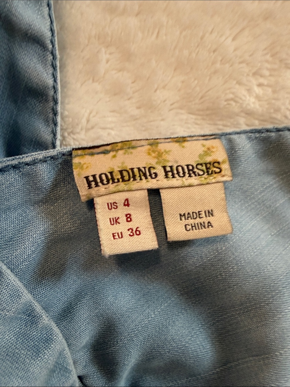 HOLDING HORSES Dusty Blue V-Neck Maxi Dress - Picture 2 of 3